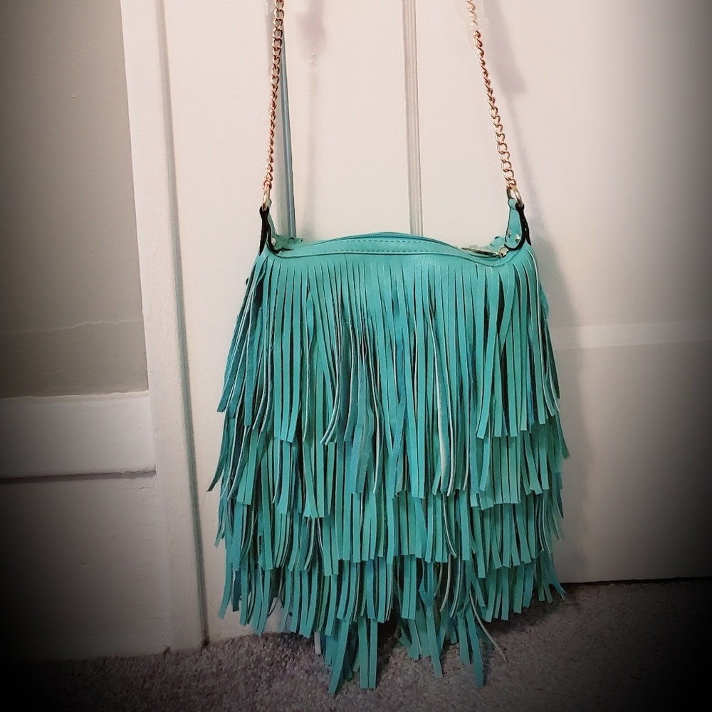 Fringed purse